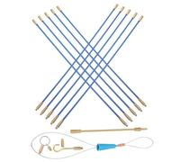 Gatuida Kit de Tire Fils Électrique Fibre de Verre de Tiges Robustes pour Passage de Câbles Muraux Outil de Tirage Fil pour Électriciens et Bricolage