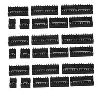 Gatuida Kit Douilles Ic Dip Broches pour Circuit Intégré Connecteurs à Souder DIY avec Dissipation Thermique Remplacement pour Microcontrôleur et Composants Électroniques