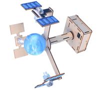 Gatuida Kit Éducatif DIY Satellite Géosynchrone Modèle Scientifique à Assembler Matériaux pour Expériences Scientifiques et Développement Cognitif des Garçon Fille