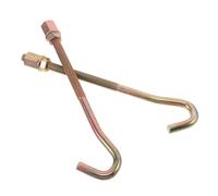 Gatuida Kit Fixation Roue de Secours 2 Pièces pour Porte-roue Camion, Boulons de Serrage Robustes en Métal Résistant aux Intempéries, Visserie pour Roue de Pneu de Voiture -