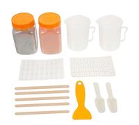 Gatuida Kit Moules à Briques Miniatures pour Table de Sable Matériaux de Construction DIY Set Complet pour Mini Parpaings et Tuiles Accessoires Créatifs pour Paysages Micro-architecturaux