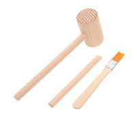 Gatuida Kit Outils Excavation Bois pour Garçon Fille Set Complet avec Marteau Moyen Burin et Brosse Éducatif pour Développer la Motricité Fine et Imagination des Tout-Petits