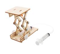 Gatuida Kit Scientifique Hydraulique en Bois pour Garçon et Filles, Jeu Éducatif DIY Puzzle Assemblage, Apparence Réaliste et Activité d'apprentissage Créative Couleur Aléatoire