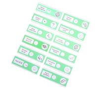 Gatuida Lames de Microscope en Plastique 12 Pcs pour Échantillons Biologiques de Légumes Verts, Préparées pour Sciences Scolaires Garçon et Filles, Diapositives Éducatives sans Bords