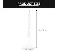 Gatuida Lampe à Huile en Verre à Motif Spiralé Petite Taille Bougie Pilier Rechargeable pour Dîner Romantique aux Chandelles Style Nordique Décoration Intérieure Élégante Lampe à