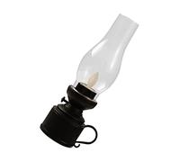 Gatuida Lampe À Pétrole Rétro Ornements Décorations Lanterne Lampes Steampunk Lampe À Huile De Ferme Lampe À Huile De Pluie Lampe À Pétrole Vintage Sans Flamme Grand Style Décoratif Noir