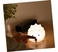 Gatuida Lampe de Chevet Silicone Rechargeable LED Veilleuse de Bureau Intelligente Forme de Hérisson pour Chambre et Décoration Ambiance
