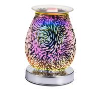 Gatuida Lampe Parfumée 3D en Verre Diffuseur d'Huiles Essentielles Brûleur d'Aromathérapie Veilleuse Pratique Ambiance Relaxante Maison Bureau