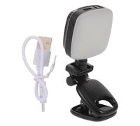 Gatuida Lampe Selfie à Clip Portable Noire D5 avec Miroir Intégré, Lumière Annulaire Douce pour Téléphone, Éclairage Réglable pour Maquillage, Vlogs et Création de Contenu sur Smartphone