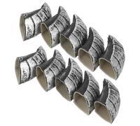 Gatuida Latex Faux Ongles Patte de Loup Argenté 10 Pièces Halloween | Forme Griffe, Léger et Confortable, pour Mains, Fêtes, Théâtre Scolaire, Costumes de Loup