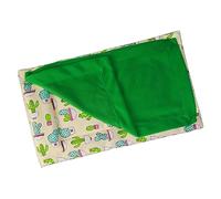 Gatuida Lit Douillet pour Petits Reptiles Nid Chaud et Confortable Coussin Doux pour Reptile Cachette Sécurisée pour Lézard et Autres Petits Animaux Tapis Chauffant Vert