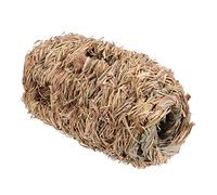 Gatuida Lit pour Animaux De Compagnie Cacher Tunnel Habitats Literie pour Hamsters Tubes Nid Osier Truc Animal De Compagnie Maisons Clapier Se Cache Foins Cachette Brown Paille