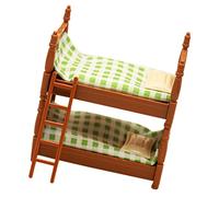 Gatuida Lit Superposé Miniature pour Maison de Poupée Décoratif et Accessoire de Chambre Denfant Créatif pour Filles