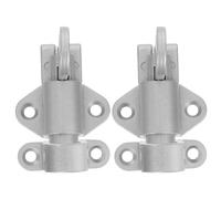 Gatuida Loquet à Ressort à Verrouillage Automatique en Alliage D'aluminium, Lot de 2, pour Portes en Bois, Fenêtres et Placards, Mécanisme Silencieux, Installation, Goupilles