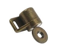 Gatuida Loquet de Porte Magnétique en Alliage de Zinc Butée de Porte Magnétique Ultra-Fine Style Antique Couleur Vert Bronze 1 Pièce Fixation Cachée pour Placard et Armoire