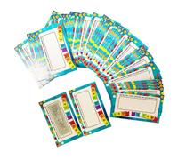 Gatuida Lot Cartes à Gratter DIY avec Stickers pour Messages Secrets Cartes Papier Épaisses et Personnalisables pour Vœux Festifs et Créations Manuelles