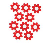 Gatuida Lot de 10 Amortisseurs De Vibrations pour Raquettes De Tennis Amortisseurs D'Impact pour Raquettes De Tennis Gel De Silice Rouge