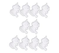 Gatuida Lot de 10 Boîtes à Bonbons Transparentes en Ps D'unicornes, Petite Taille, Boîte D'emballage pour Chocolat, Porte-présents pour Baby Shower et Fête Familiale