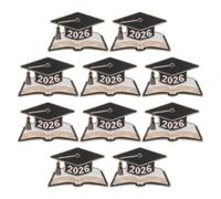 Gatuida Lot de 10 Broches de Chapeau de Docteur 2026, Épingles Décoratives de Remise de Diplôme pour Vêtements et Foulards, Badge de Félicitations pour Cérémonie de Graduation,