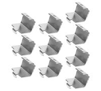 Gatuida Lot de 10 Clips de Fixation en Acier Inoxydable pour Étagères de Congélateur Supports Réglables pour Réfrigérateur Accessoires de Quincaillerie pour Organisation et Optimisation