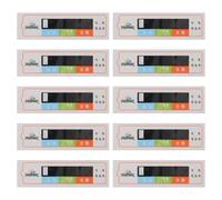 Gatuida Lot de 10 détecteurs de température pour biberons - Bandes indicatrices pour thermomètre à lait infantile - Ruban thermique adhésif pour le bain ou l'allaitement