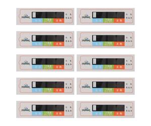 Gatuida Lot de 10 détecteurs de température pour biberons - Bandes indicatrices pour thermomètre à lait infantile - Ruban thermique adhésif pour le bain ou l'allaitement