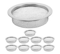 Gatuida Lot de 10 filtres pour bocal de moxibustion - Insert filtrant en acier inoxydable de 5,5 cm de diamètre avec purificateur et grille anti-gouttes pour bol et bocal de moxibustion - Usage