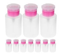 Gatuida Lot de 10 flacons distributeurs à pompe vides - Flacons distributeurs de maquillage à pompe de 150 ml pour cotons de manucure et produits de toilette de voyage - Rose
