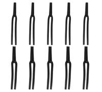 Gatuida Lot de 10 Gaines de Câble Audio de Type Y en Plastique Noir, Diamètre 5 Mm et 6 Mm, pour Répartiteur et Protection des Fils de Haut-parleur, Organisateur de Câbles Audio