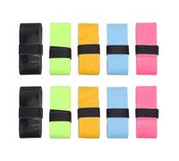 Gatuida Lot de 10 grips de tennis super absorbants : bande antidérapante pour raquette de pickleball, bande antidérapante en PU absorbant la transpiration pour le badminton