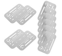 Gatuida Lot de 10 Jauges de Couture en Acier Inoxydable Règle à Curseur pour Patchwork Mesure Précise d'Épaisseur de Tissu Outils de Dessin Technique Portables Pochoirs pour Dessin
