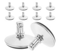 Gatuida Lot de 10 Patins Bell Glides 50 MM pour Fauteuil de Bureau roulettes Fixes Compatibles Parquet Moquette Carrelage Patins Antidérapants en Plastique Robuste pour Protection