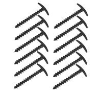 Gatuida Lot de 10 Piquets De Tente Robustes en Plastique Noir
