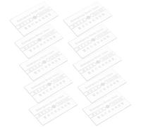 Gatuida Lot de 10 Plaques de Remplacement en Verre Transparent Haute Résistance pour Interrupteur Manuel D'alarme Incendie, Protection Étanche et Compatible, Pièces de Rechange