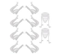 Gatuida Lot de 10 Set de Tiges de Poussée en Plastique Universelles pour Distributeur Automatique de Dentifrice Mural, Accessoires de Rechange Solide pour Presse-tube, pour Salle