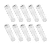 Gatuida Lot de 10 Sets de Sets de Tubes à Insectes Transparents 30mm X 120mm avec Ventilation, Tube D’élevage de Grillons Compact pour Observation Extérieure et Pédagogique, Conteneur