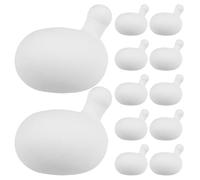 Gatuida Lot de 12 balles Anti-Stress à Presser Inserts pour balles Anti-Stress crochetées - Recharges pour Ballons - crochetés, pièces de Rechange Blanches, Taille L