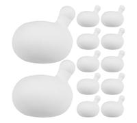 Gatuida Lot de 12 balles Anti-Stress à Presser Inserts pour balles Anti-Stress crochetées - Recharges pour Ballons - crochetés, noyaux de Rechange Blancs, Taille S