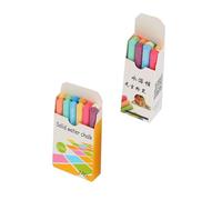 Gatuida Lot de 12 Craies Colorées sans Poussière à Base D'eau pour Tableau Noir, Écriture Lisse, Matériau Polymère Haute Performance, Fournitures Scolaires pour Enseignants