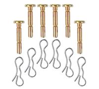 Gatuida Lot de 12 Sets de Goupilles de Cisaillement et Goupilles Fendues en Acier Inoxydable Kit de Rechange 6 Jeux pour Souffleuse à Neige Accessoires Solide pour Protection et