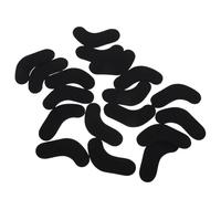 Gatuida Lot de 18 Semelles de Confort Auto-Adhésives en Mousse Noire pour Chaussures de Ski et Snowboard Rembourrage de Cheville Antidérapant Protection Talon pour Sports D’Hiver