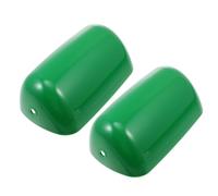 Gatuida Lot de 2 Abat-Jours Vintage Verts en Plastique Étanche pour Lampe de Bureau Protection Anti-Poussière Ombre Claire pour Décoration Intérieure et Éclairage Doux