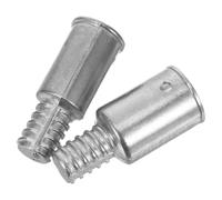 Gatuida Lot de 2 Adaptateurs Métalliques Filetés pour Manches de Balai Télescopiques, Pièces de Rechange Résistantes aux Intempéries, Compatibles Outils de Nettoyage