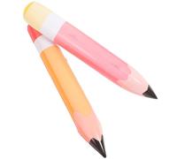 Gatuida Lot de 2 Ballons Gonflables de Crayon 70 CM PVC Résistant Rouge et Orange Décoration Festive pour Anniversaire et Rentrée Scolaire Accessoires Photo et Fête