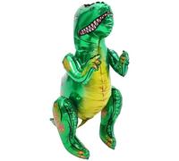 Gatuida Lot de 2 Ballons Gonflables Dinosaure en Film Aluminium Vert 53x64 Cm Décoration Anniversaire Garçon et Filles Ballon D’anniversaire Dinosaur Accessoires Fête Garçon Décoration