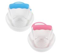 Gatuida Lot de 2 bols pour purée et service, broyeur à légumes, moulin à aliments pour bébé avec tige de broyage - Broyeur portable pour la cuisine et la maison
