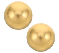 Gatuida Lot de 2 Boules en Cuivre 2 CM pour Bain d'oiseaux Extérieur Sphères Rustiques en Laiton Pur pour Purification et Entretien des Bassins de Jardin Décoration Résistante aux