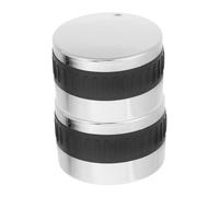 Gatuida Lot de 2 Boutons de Ronds Accessoires de Cuisinière à Gaz Compatible avec Brûleurs de Plaque de Cuisson Installation Facile Surface Lisse