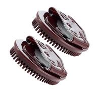 Gatuida Lot de 2 Brosses de Massage Méridien Portables Corps Brosse Ergonomique Couleur Café Outil de Relaxation pour Dos Épaules Mollets et Pieds Massage Profond et Stimulation des