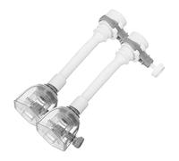 Gatuida Lot De 2 Buses De Robinet En Caoutchouc Anti-éclaboussures Réglables, Filtre Économie D'eau Pour Évier Cuisine Et Salle De Bain, Rallonge Grise Longue, Usage Domestique